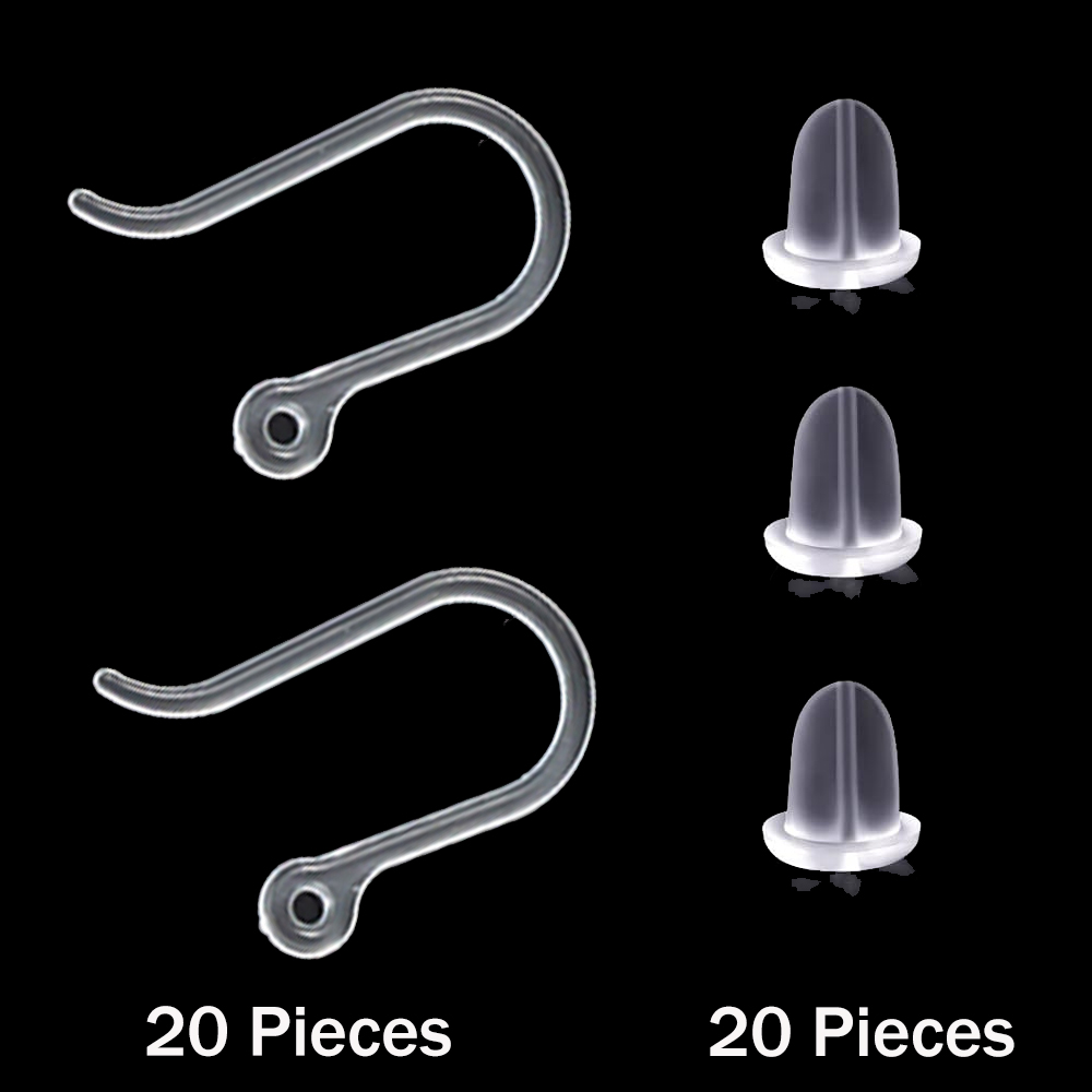 Jewelry Making With Resin - 20 stuks plastic oorbelhaken oordraad met