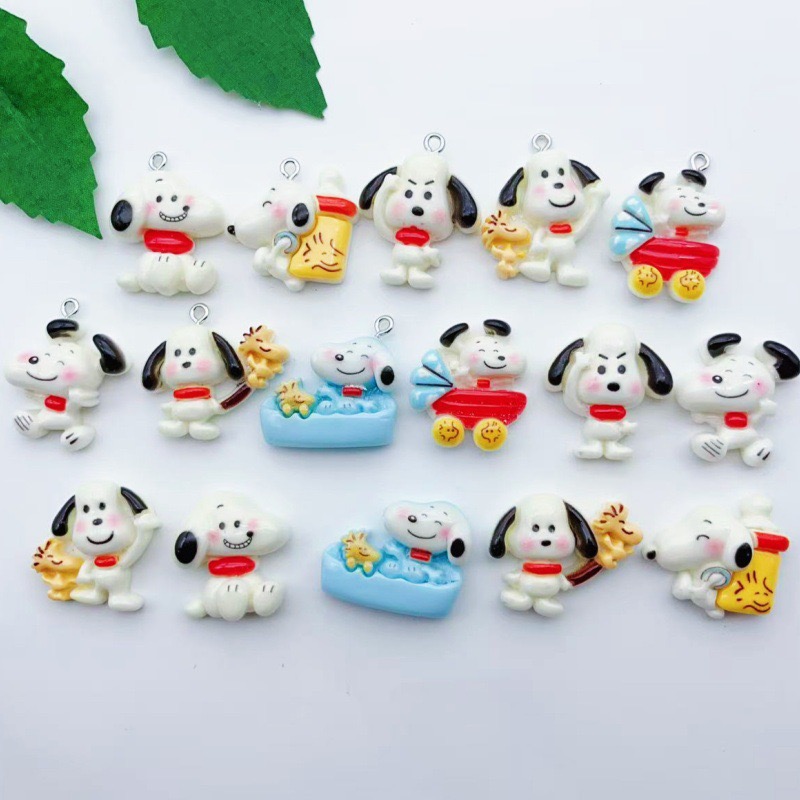Jewelry Making With Resin - 12 stuks hars cartoon hondenhangers, DIY