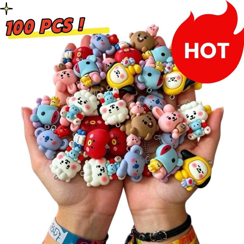Jewelry Making With Resin - 7 stks BT21 Hars Cartoon Charm