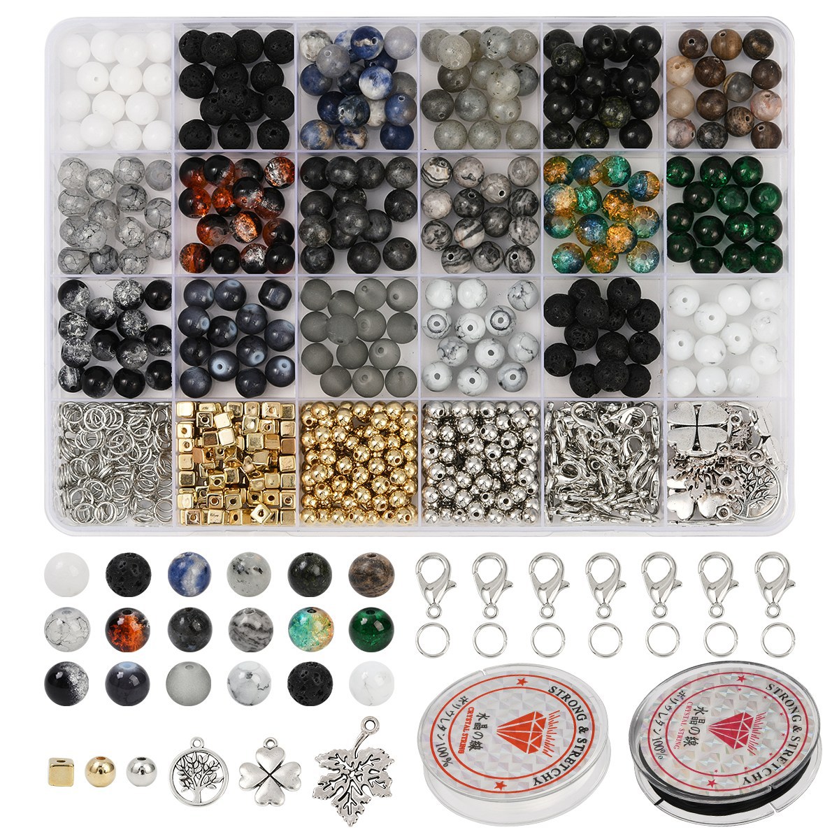 Jewelry Making Kits For Girls - Natuurstenen Edelstenen Sieraden Maken Kralen DIY