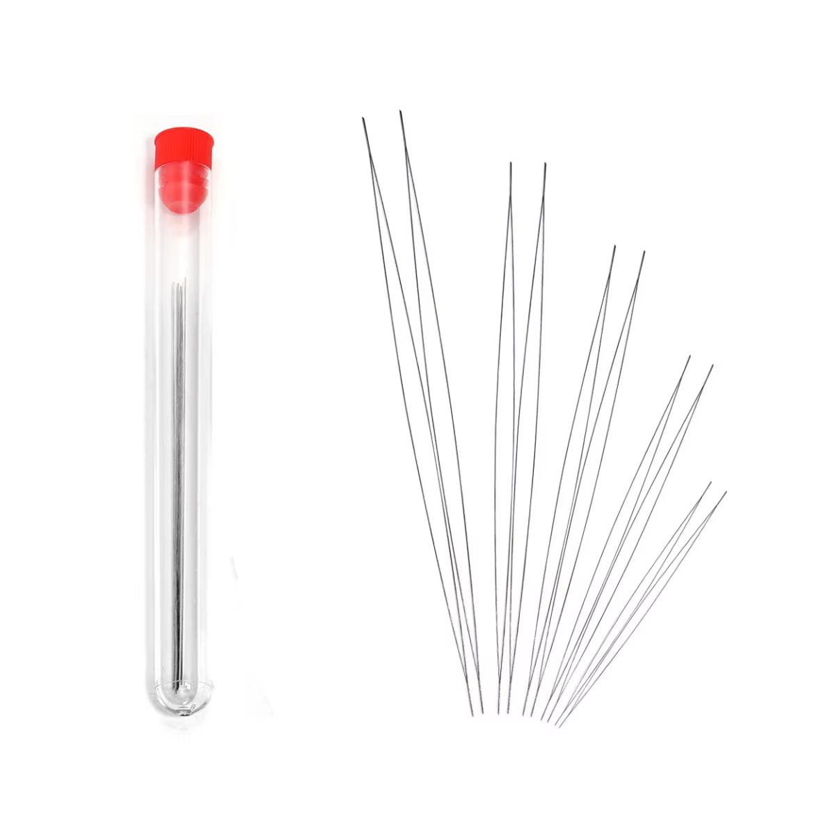 Jewelry Making Education - 10 stuks open kralennaaldenset, 5 maten,