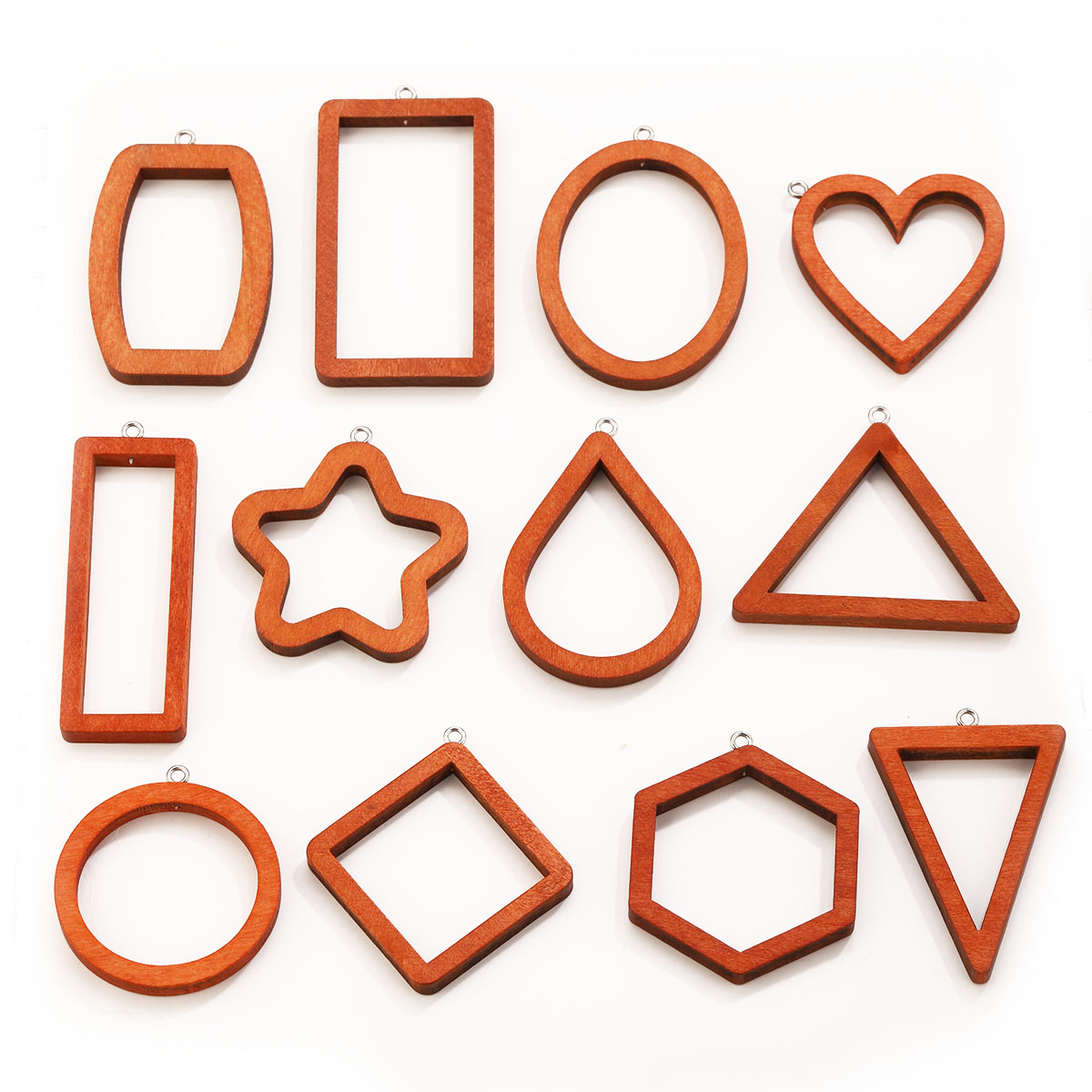 Jewelry Making With Resin - 10 STKS Driehoek Rechthoek Hout Geometrische