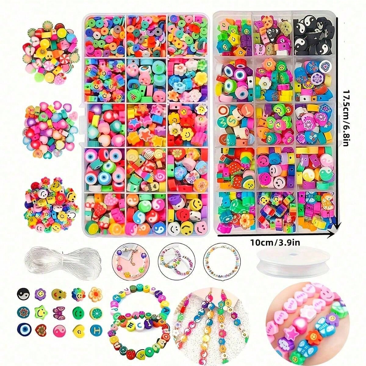 1450/1200/250 stuks polymeerkl - Jewelry Making Diy Kit recensie en prijs