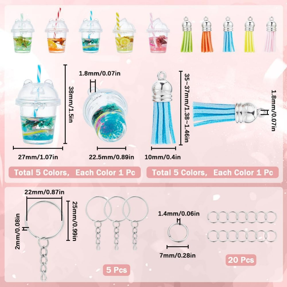 35 stks DIY 5 Sets Bubble Tea  - Jewelry Making Diy Kit recensie en prijs
