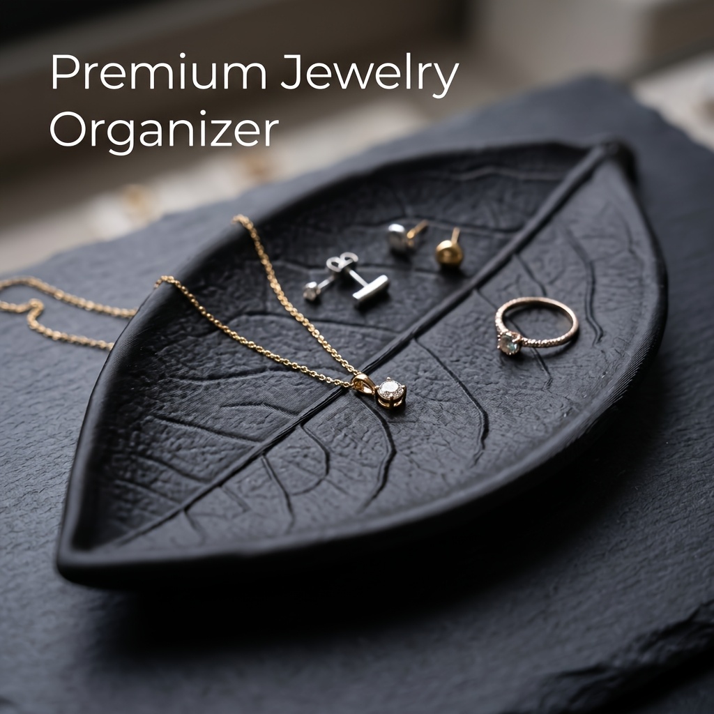 Minimalistische 3D-bladsierade - Jewelry Making Desk recensie en prijs