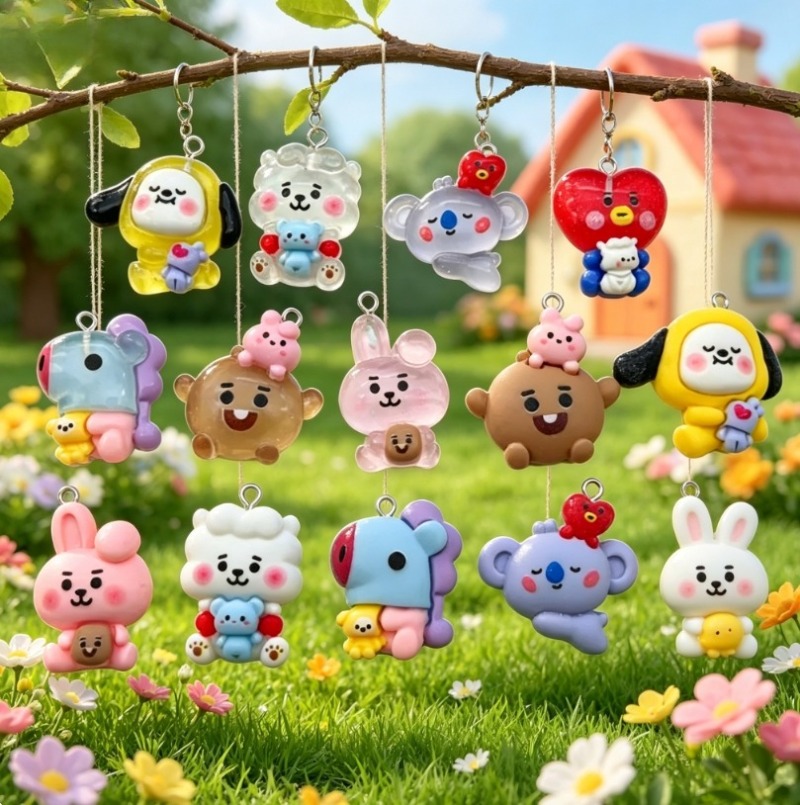 7 stks BT21 Hars Cartoon Charm - Jewelry Making With Resin recensie en prijs