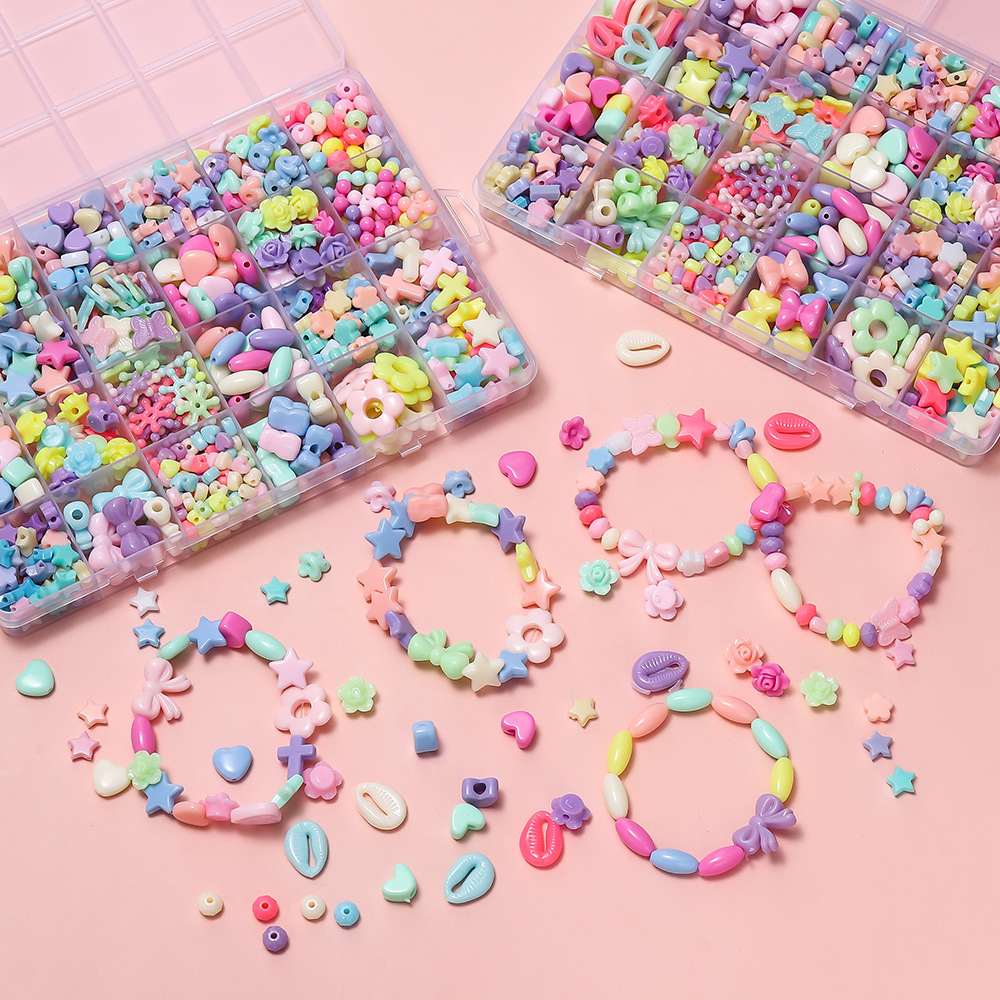1 doos kleurrijke acryl pony k - Jewelry Making Diy Kit recensie en prijs