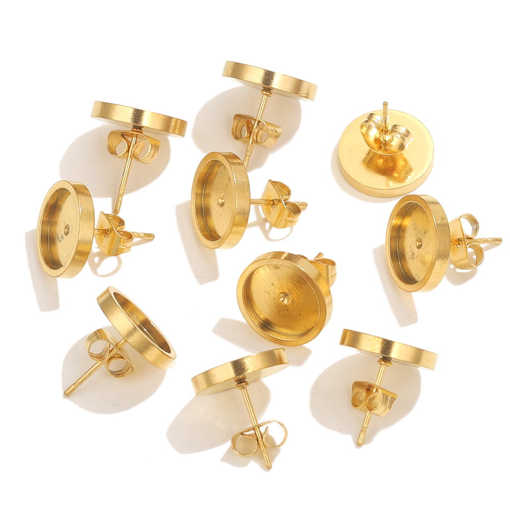 10st roestvrij staal gouden oo - Jewelry Making With Resin recensie en prijs